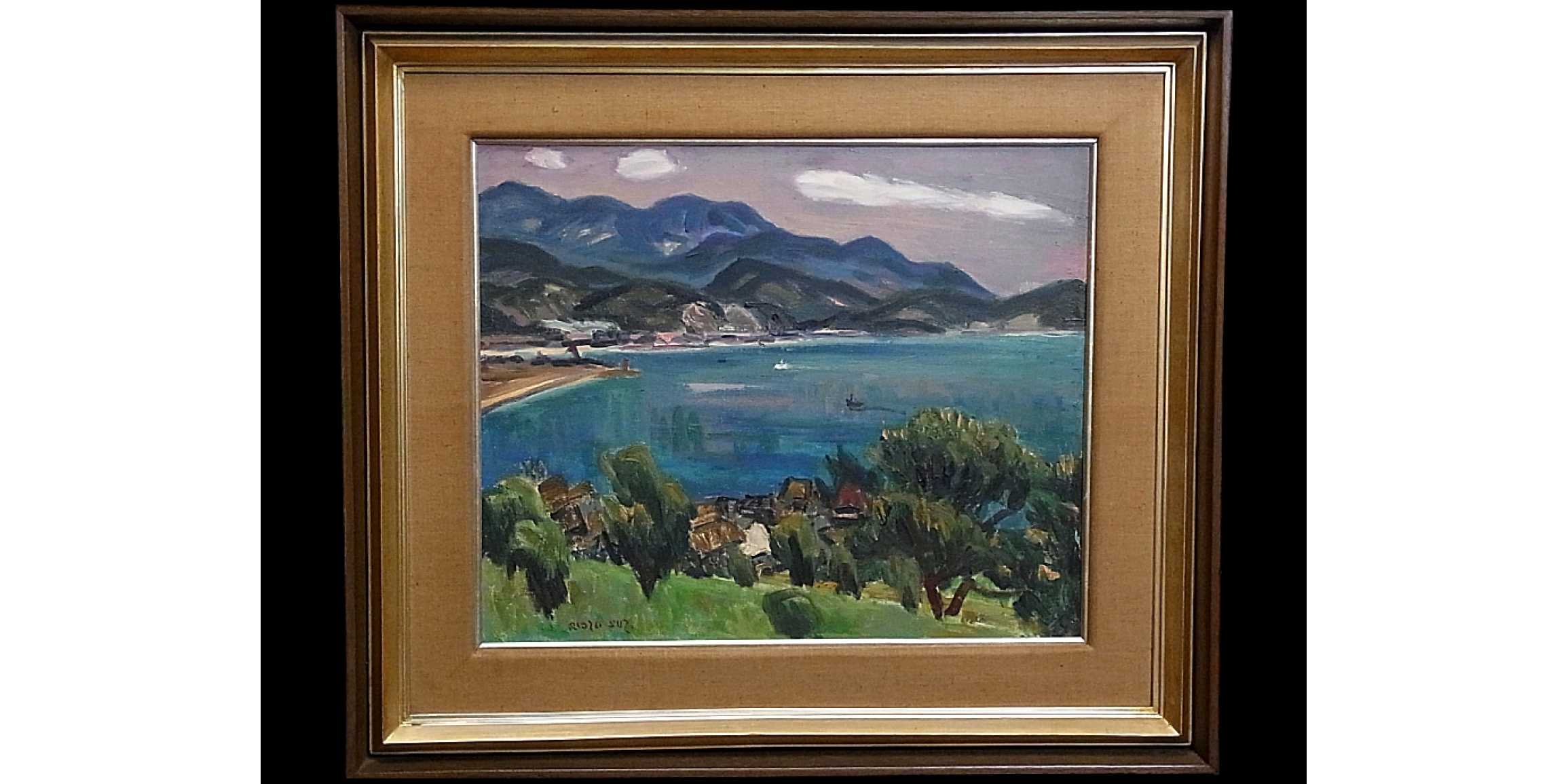 も*ん様 業者買取品！高級絵画！海　夕日 も*ん様 業者買取品！高級絵画！海 夕日 - メルカリ